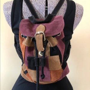 UO Patchwork Suede Backpack
